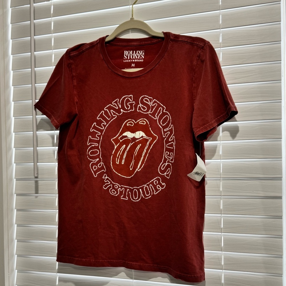 Lucky Brand 🍀 distressed vintage band tee Rolling Stones